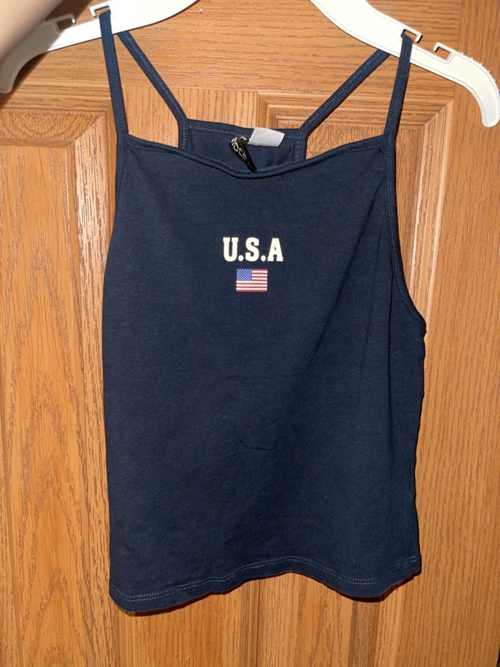 Navy USA Flag Tank Top